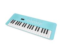 Dilwe 37 Key Electronic Piano Keyboard Multi-Functional Digital Instrument with Microphone for Beginners of Music Creation and Experienced Black Plastic Player 520x195x50 Mmmm (Blue)