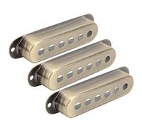 Dilwe 3Pcs Electric Guitar Pickup Cover, 48mm/50mm/52mm Guitar Pickup Cover Musical Instrument Accessories for ST SQ Electric (Gold (Bronze)