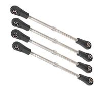 Dilwe 4Pcs Adjustable Rear Upper Suspension Arm, Metal Tie Rod Linkage Arm with 93-102mm Range, for 1/10 RC Car Truck Himoto LRP VRX Losi HSP HPI