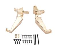 Dilwe 4Pcs RC Caster Block C Hubs Fit for AXIAL 1/8 RC Car, Brass Left Right Steering Caster Mount C Hub Carrier