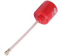 Dilwe 5.8Ghz RHCP Antenna, 2.8dbi High Gain UFL Interface Long Aerial Parts with Stable Transmission Performance, for RC Aircraft FPV Racing Drone (Red)