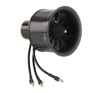 Dilwe 50mm EDF 12-Blade Duct Fan with QF2611-5000KV Brushless Motor for RC Airplanes, CW/CCW, Black (CCW)