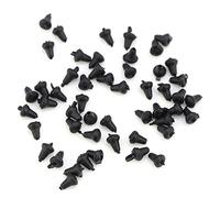 Dilwe 50pcs Bait Stoppers, Plastic Carp Fishing Tackle Bait Stop, Floating Lure Holding Stopper for Fishing (Black)