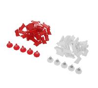 Dilwe 50pcs RC Car Racing Road Barrier Cones, Plastic Portable Training Equipment with Split Design for Drifting Practice, Indoor Outdoor Use