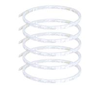 Dilwe 5Pcs Guitar Binding Purfling, Celluloid White Pearl Material, with Great Workmanship for Acoustic and Classical Guitars