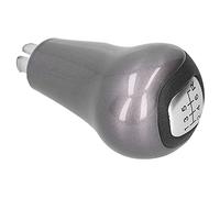 Dilwe 6 Speed Shift Knob Replacement Gear Shifter in Plastic Metal and Artificial Leather Direct Fit Easy Install Smooth Grip for DX EX LX 2006 to 2011 (A (Silver))