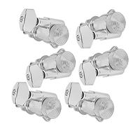 Dilwe 6Pcs Locking Guitar String Tuning Peg, Metal Electric Sealed Tuner Head Key Set with Premium Alloy Material, for Acoustic Guitars and Electric Guitars (Three left and three right)