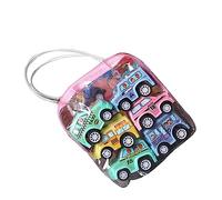 Dilwe 6PCS Pull Back Toy Car Kit, Enamelled Anti Shock Push and Pull Back Cars for Kids Toddlers, with No Battery Needed Small Cute Vehicles (Type 3)