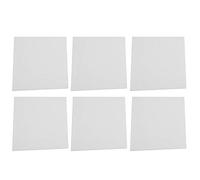Dilwe 6Pcs Sound Absorbing Board, Acoustic Polyester Fiber Soundproof Panels for Echo Reduction, with Retardant Material, for Recording Studio Home Theater Office (White)