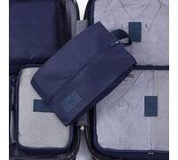 Dilwe 7 Set Packing Cubes, Stain Resistant Oxford Cloth Luggage Organizers with Breathable Mesh, for Travel Outdoor Activities (Cyan)