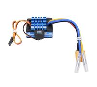 Dilwe 80A Brushed ESC Electronic Speed Controller 80A ESC for RC Car Boat with Overheat Protection Low Voltage Protection 2S-3S Li-ion Battery for 540 550 750 Motors (Blue)