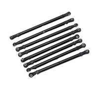 Dilwe 8pcs RC Link -Aluminum Aluminum Alloy Alloy Endkit For SCX10 313 Mm 1/10 Sterior, High Precision and Material Resistant Material, Direct Exchange For Better Performances (Black)