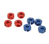 Dilwe 8PCS RC Wheel Drive Hex Hub,Durable Aluminum Alloy RC Car Wheel Hex Adapter with Pins for 1/10 RC Model Car Upgrade Parts (6mm)