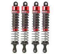 Dilwe 95mm RC Oil Filled Shock Absorbers, Aluminum Alloy Oil Damper for 1/10 Scale RC Car (Red)