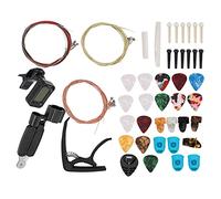 Dilwe Access Kit for Guitar with Colored Chains Together, Choice, Tuners, and More - Tools to Play and Change The Strings
