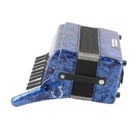 Dilwe Accordion, 22 Key 8 Bass Keyboard Musical Instrument with Adjustable Straps, Professional Hand Made Solid Wood Piano Texture Keys for Kids Beginners Adults