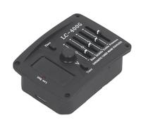 Dilwe Acoustic Guitar 4 Band Equalizer, Professional EQ Preamplifier with Piezo Pickup and Chromatic Tuner, for Electric and Classical Guitars