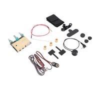 Dilwe Acoustic Guitar Pickup, Active Piezo Sound Hole Pickup with 3-Band EQ and Noise Reduction for Stage Performance and Recording, Black Plastic 6.5cm