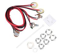 Dilwe Acoustic Guitar Pickup, Piezo Contact Microphone for Guitar, Violin, Ukulele, Including Lump Nuts, Washers, Belt