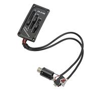 Dilwe Acoustic Violin Pickup, Passive Tone Electric Violin Pickup, Improve Sound Quality for Performance Use, Black Plastic and Metal