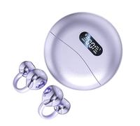 Dilwe AI Language Translation Headphones, Portable Translation Device for Travel, Business Learning, Lightweight Design, One-Touch Button Control for Easy Operation (Purple)