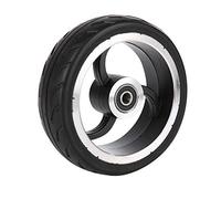 Dilwe Aluminium Alloy Rubber Wheel, Rear Wheel Scooter Accessories with High Bearing Capacity, for Mini Folding Electric Scooter