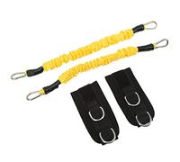 Dilwe Ankle Band, Latex Leg Exercise Band for Glutes and Hips Workout with Adjustable Ankle Strap, 15 Pounds Tension for Gym Home Training Football Basketball