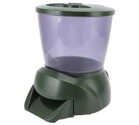 Dilwe Automatic Fish Feeder, ABS Auto Fish Food Dispenser with 4.25L LCD Timer, 1 to 4 Feedings Daily, 1 to 99 Day Setting, for Outdoor Small Pond Aquarium Care