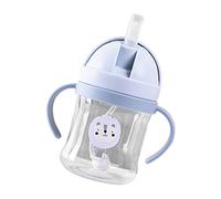 Dilwe Baby Straw Sippy Cup,250ml Leak Proof Infant Handle Flip Cup for Children