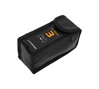Dilwe Battery Explosion Proof Bag, Fireproof Material Heat Resistant Anti Radiation Safe Storage for 3 UAV, with Compact Size for Easy Carry