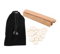 Dilwe Bb Key Clarinet Pads Kit,Durable 17Pcs Sound Hole Pads + 10Pcs Natural Cork Sheets Clarinet Instrument Accessories Replacement Kits
