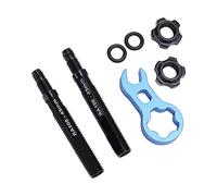 Dilwe Bicycle Inner Tubes with Removable French Valve Extender, 9g | Compatible with Presta Valve Bikes, Portable Extension Rod, Corrosion-resistant Anodized Aluminum, Easy High-pressure