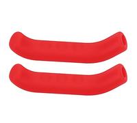 Dilwe Bike Brake Lever Cover, 1 Pair Silicone Anti-Slip Brake Lever Sleeve Brake Handle Lever for Most Mountain Road Bikes (Red) Cycling Riding Others