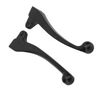 Dilwe Brake Lever Pair Black Aluminum Alloy Brake Handle Replacement Screw Fixed Scooter Lever for Electric Scooter GY6 50 125 150 for Daily Commuters and Repair Use