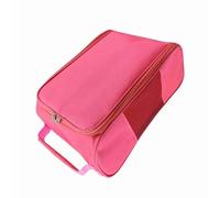 Dilwe Breathable Oxford Cloth Shoe Storage, Sneaker Organizer with Double Zipper, Shoe Bag for Outdoor All Types of Conservation (Pink)