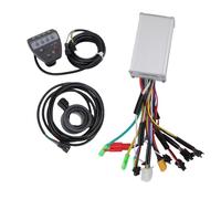Dilwe Brushless Motor Controller Kit, 3 Mode Sine Wave Aluminum Alloy with LED Display, for 36V 48V 250W 350W Electric Bike Scooter
