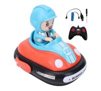 Dilwe Bumper Car, 2.4GHz Rechargeable Remote Control Bumper Car with Lights and Sounds for Play