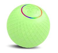 Dilwe Cat Ball Toy, Interactive Cat Toy Ball with Dual Mode Design, Low Noise, Type-C Charging, Automatic Obstacle Avoidance, Remote Control for, LED Flashing (No Remote Control)