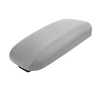 Dilwe Center Console Armrest Lid Cover Gray Artificial Leather ABS Armrest Box Cover Replacement Lid 25998847 88986007 for Trailblazer Envoy 2006 to 2009