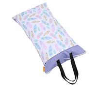 Dilwe Cloth Diaper Bag Only, Large Hanging Wet/Dry Cloth Diaper Bag Baby Inserts Nappy Laundry Storage (EF160 (EF203)