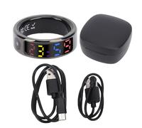 Dilwe Color Display Smart Circle with Multiple Sports Modes Fitness Circle, Touch Key Time Management for (8 ID: 18.2mm / 0.72in, Circumference: 56-59mm)