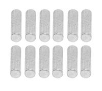 Dilwe Compact 12Pcs Electric Guitar Pickup Magnet Slug Rods Metal Musical Instrument Replacement for Zither Players (Silver)