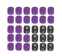 Dilwe Dice Set 30PCS Plastic 16mm 6 Sided Multifunctional Cube Dices for Board Games Math Activities and Kids Xmas Gifts