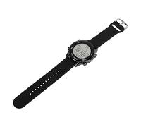 Dilwe Digital Chronograph Watch, WR50M Luminous Alarm with W ate Display and 12 24 Hour System for Men Outdoor Sports (Black)
