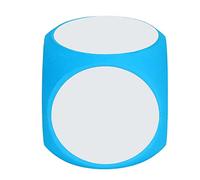 Dilwe DIY Dice in Vibrant Colors Writing on Cubes Teaching Accessories, Practical Tool for Geometry Lessons, 1 Pack EVA Material (Blue)