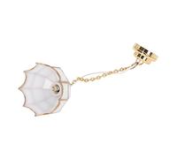 Dilwe Dollhouse Ceiling Lamp, 1:12 Dollhouse Ceiling Lamp Model Metal White Miniature LED Decoration Accessory