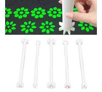 Dilwe Dotting Tools, 5PCS Dual Ended with Flower Tips for Rock Painting Canvas Mandala Tools for DIY on Fabric Paper Nails