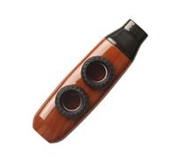 Dilwe Double Hole Kazoo, Adjustable Tone Kazoo Flute with Tuning Knob for Adults Kids Beginners Camping