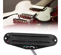 Dilwe Double Hot Rail Pickup, Black Double Coil Neck Guitar Pickup with Low Noise and High Output, for TL and Electric Guitar