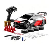 Dilwe Drift RC Car, 1/24 Scale 2.4GHz Remote Control Racing Car with LED Lights Drift and Racing Tires (2)
